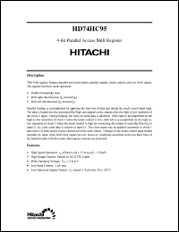 Click here to download HD74HC95 Datasheet