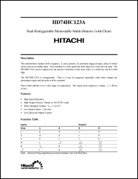 Click here to download HD74HC123A Datasheet