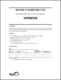 Click here to download HD74HCT126 Datasheet