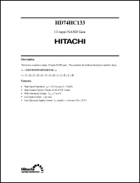 Click here to download HD74HC133 Datasheet
