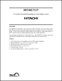 Click here to download HD74HCT137 Datasheet