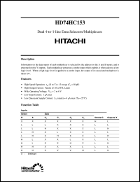 Click here to download HD74HC153 Datasheet