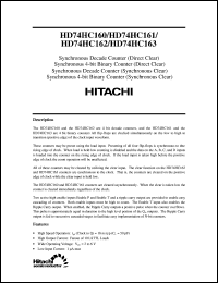 Click here to download HD74HC160 Datasheet