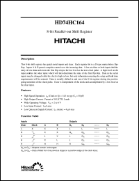 Click here to download HD74HC164 Datasheet