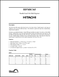 Click here to download HD74HC165 Datasheet