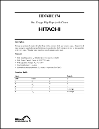 Click here to download HD74HC174 Datasheet