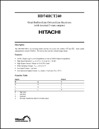Click here to download HD74HCT240 Datasheet