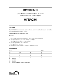 Click here to download HD74HCT241 Datasheet