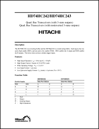 Click here to download HD74HC242 Datasheet