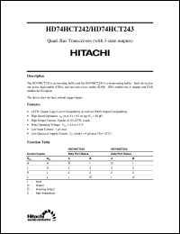 Click here to download HD74HCT242 Datasheet