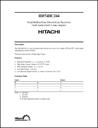 Click here to download HD74HC244 Datasheet