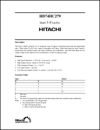 Click here to download HD74HC279 Datasheet