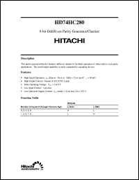 Click here to download HD74HC280 Datasheet