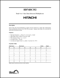 Click here to download HD74HC352 Datasheet