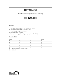 Click here to download HD74HC365 Datasheet