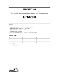 Click here to download HD74HC368 Datasheet