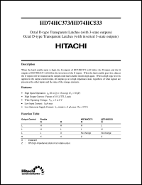 Click here to download HD74HC533 Datasheet