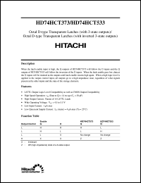 Click here to download HD74HCT533 Datasheet