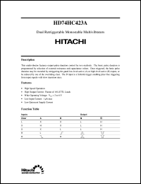 Click here to download HD74HC423A Datasheet