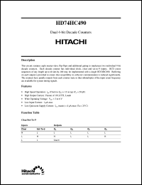 Click here to download HD74HC490 Datasheet
