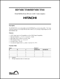 Click here to download HD74HCT540 Datasheet