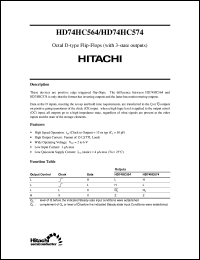 Click here to download HD74HC564 Datasheet