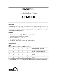 Click here to download HD74HC592 Datasheet