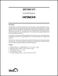 Click here to download HD74HC673 Datasheet