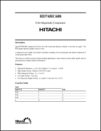 Click here to download HD74HC688 Datasheet