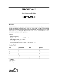 Click here to download HD74HC4022 Datasheet