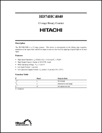 Click here to download HD74HC4040 Datasheet
