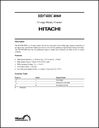 Click here to download HD74HC4060 Datasheet