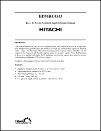 Click here to download HD74HC4543 Datasheet