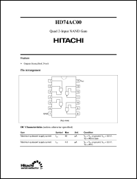 Click here to download HD74AC00 Datasheet