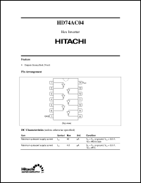 Click here to download HD74AC04 Datasheet