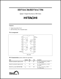 Click here to download HD74AC86 Datasheet