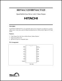 Click here to download HD74ACT125 Datasheet