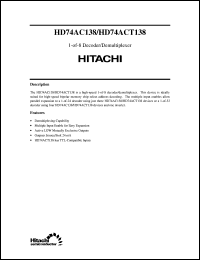 Click here to download HD74ACT138 Datasheet