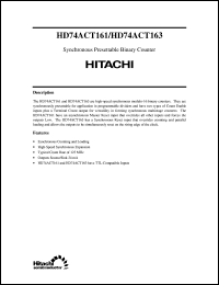 Click here to download HD74ACT163 Datasheet
