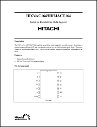 Click here to download HD74AC164 Datasheet