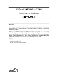 Click here to download HD74ACT165 Datasheet
