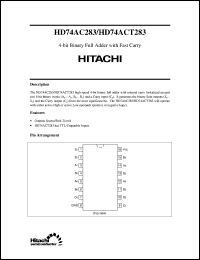 Click here to download HD74ACT283 Datasheet