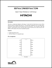 Click here to download HD74ACT298 Datasheet