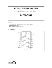 Click here to download HD74AC365 Datasheet