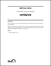 Click here to download HD74AC4514 Datasheet