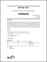 Click here to download HD74BC245A Datasheet
