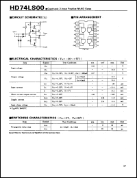 Click here to download HD74LS00 Datasheet