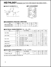 Click here to download HD74LS01 Datasheet