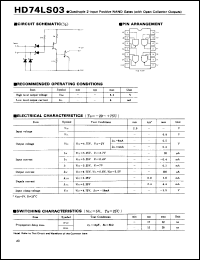 Click here to download HD74LS03 Datasheet