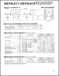 Click here to download HD74LS11 Datasheet
